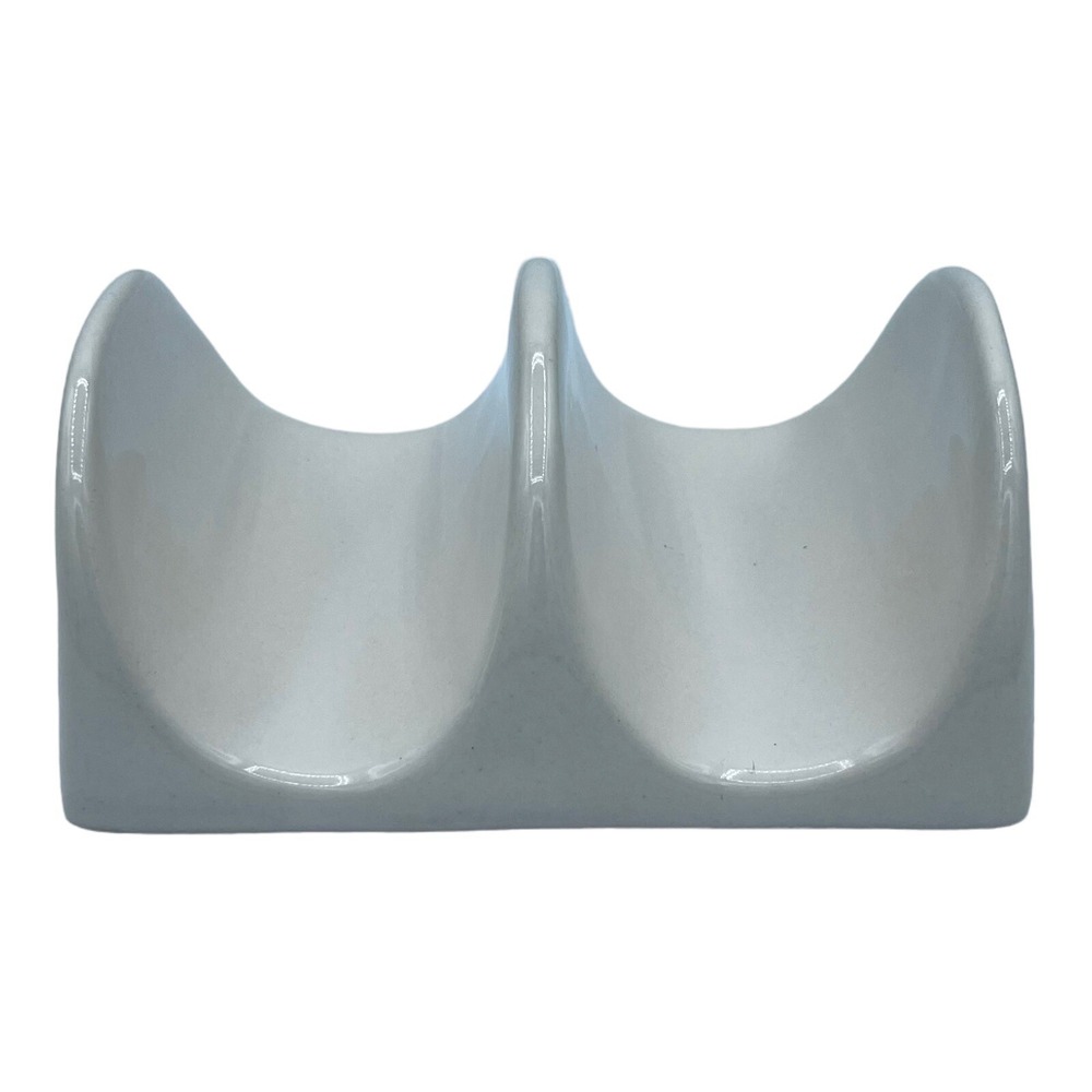 Rae Dunn White TACOS Ceramic Holder Artisan Collection By Magenta - Picture 5 of 6